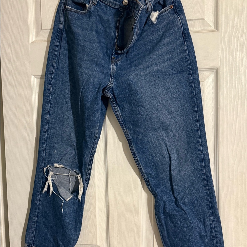 Abercrombie & Fitch Classic Blue Ripped Jeans